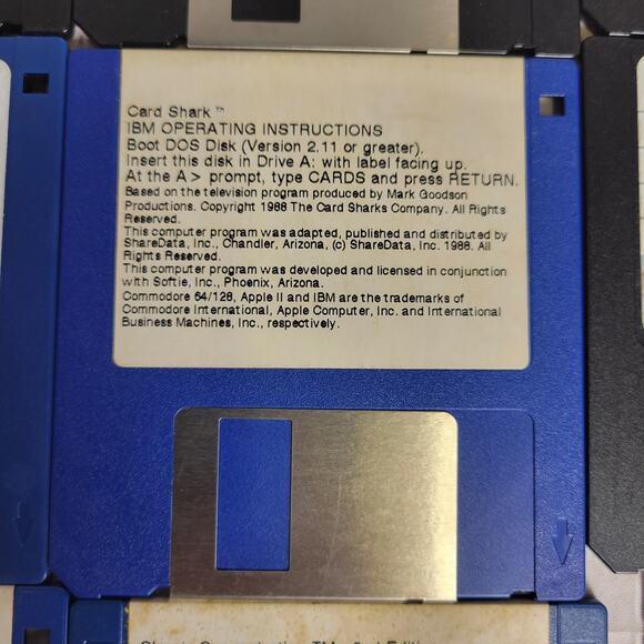 Vintage GameTek Floppy Disk Games Jeopardy, Card Shark, Family Fued LOT Untested - Picture 7 of 14